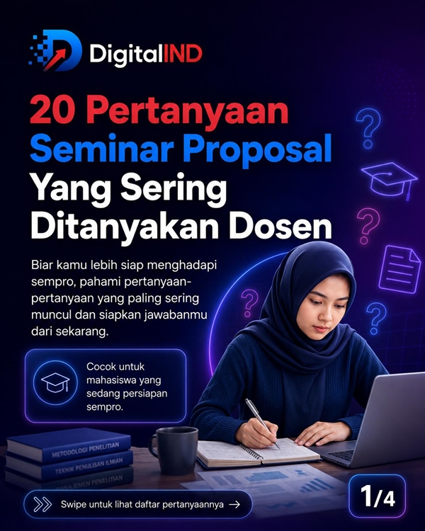 Pertanyaan Saat Ujian Proposal Bab I–III